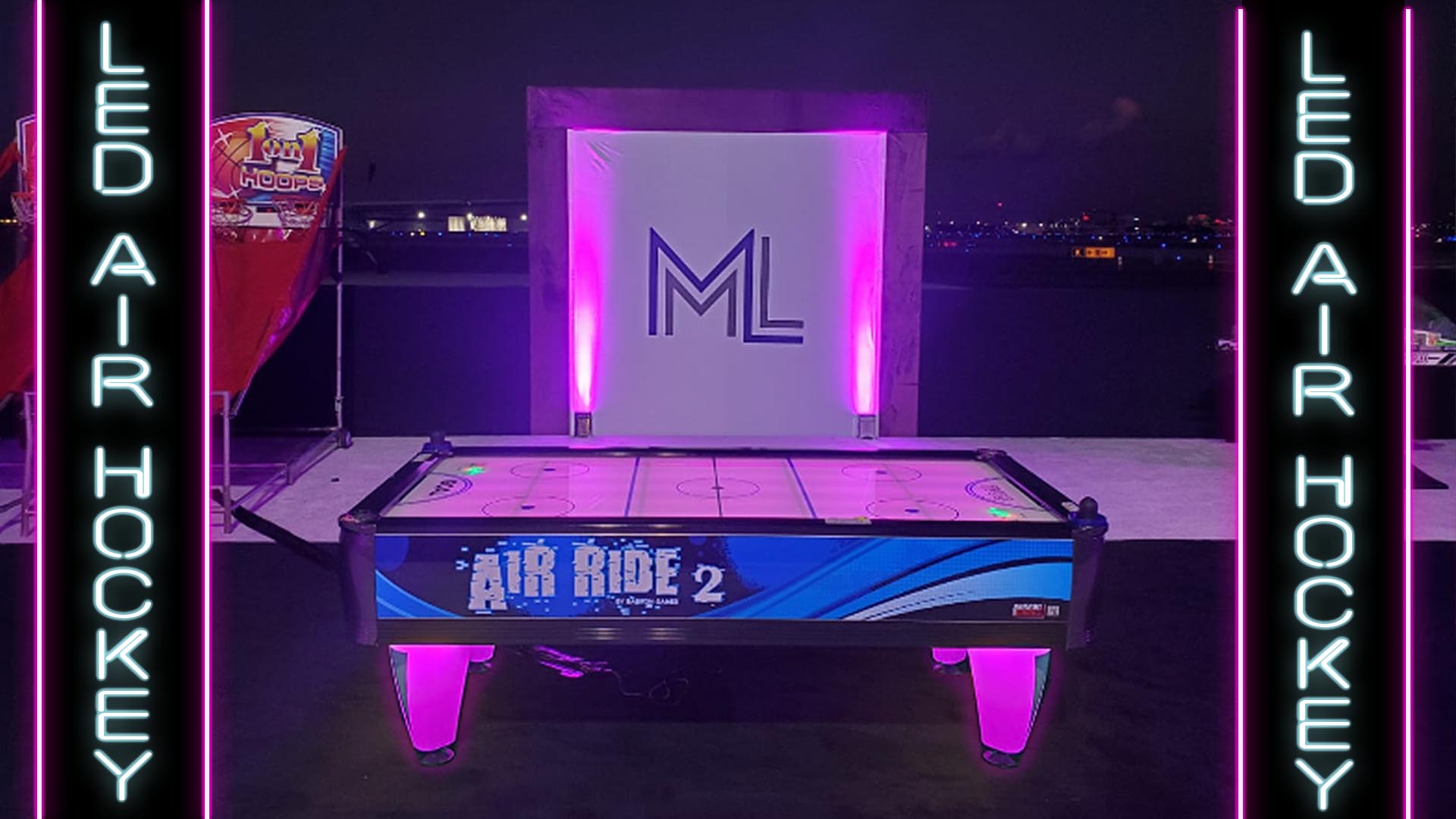 arcade LED air hockey